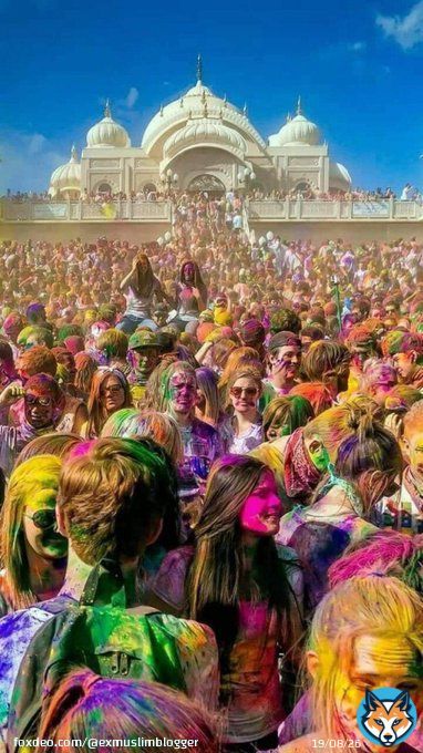 The world was colourless but then God created India:   source: Tarek Fatah #HappyHoli #HappyHoli2023