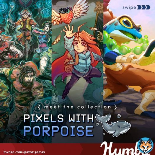 Help save whales, dolphins, and other precious sea mammals when you pick up the Pixels with a Porpoise bundle featuring pixel-perfect indies like Celeste, Rivals of Aether, and Children of Morta! Supports @whalesorg and @GamesForWaves |