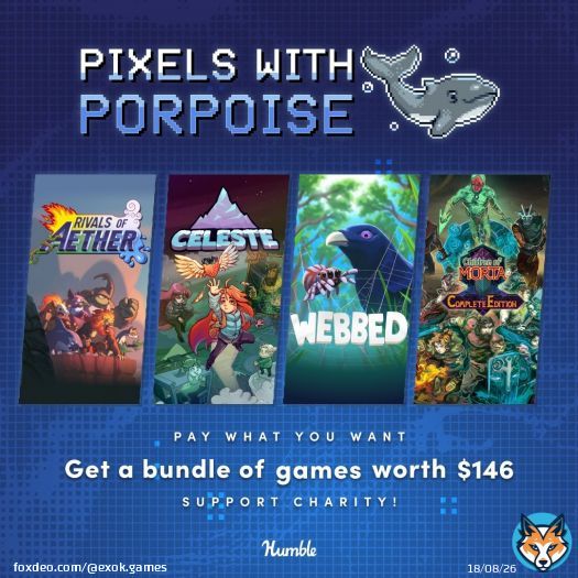 Look at all these besties working tgt to support the cause of @whalesorg and @GamesForWaves! and the best part? u getting 8 games thx @humble for making this possible