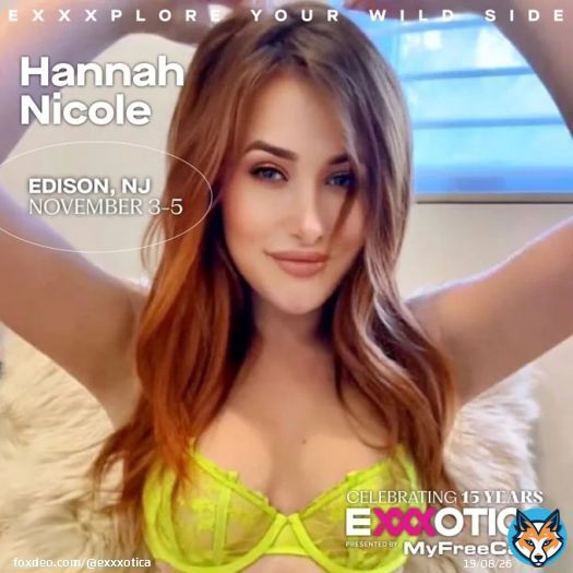 Hannah Nicole Appearing Live!    #AdultPerformer #EdisonNJ #MiamiFL