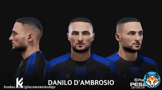 >>#eFootballPES2021 << #DaniloDAmbrosio face ----------------------------------------------------- Link:  ----------------------------------------------------- #eFootball2023  #eFootballPES2021 @Inter  #ForzaInter #SerieA @SerieA  @ddambrosio