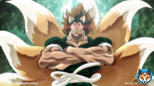 どん兵衛&times;『範馬刃牙』範馬勇次郎が&ldquo;地上最強のどんぎつね&rdquo;に!?  最強どん兵衛 きつねうどん＆かき揚げそばが登場  最強どんぎつね（声：大塚明夫）と最強どん兵衛を喰らう漢（声：小野大輔）が魅力を力説する映像もッッ！  #最強どん兵衛 #範馬刃牙 #刃牙