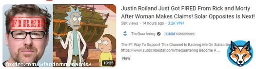 'Woman makes claims' is an incredible oversimplification my guy. #JustinRoiland #RickandMorty