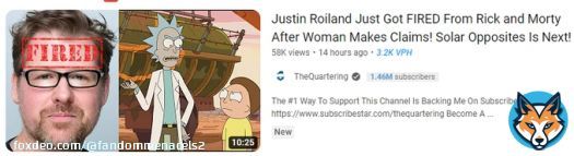 'Woman makes claims' is an incredible oversimplification my guy. #JustinRoiland #RickandMorty