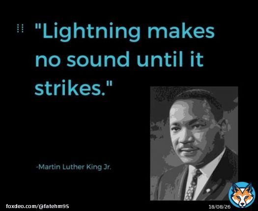 Lightning makes no sound until it strikes #twug #TOTY #Plinfa