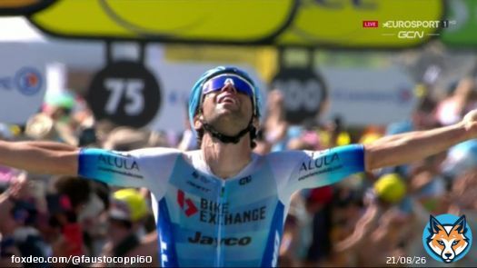 Third time's the charm! After two 2nd places in this Tour, Michael Matthews got the most beautiful victory of his career (imo) in Mende after an epic battle against Bettiol.  It's a super succesful Tour for BikeExchange who won with both him and Dylalan. #TDF2022