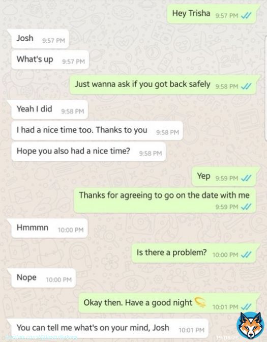 This funy conversation between this guy and his first date is the funniest thing you will read online today  A thread