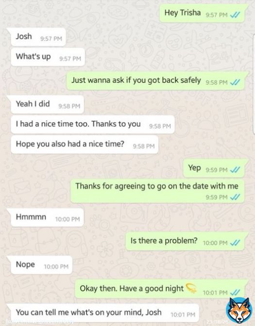 This funy conversation between this guy and his first date is the funniest thing you will read online today  A thread