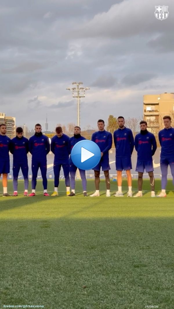 Before training, there was a minute's silence in memory of the victims of the deadly earthquake in Turkey and Syria as well as for the passing of former Bar&ccedil;a player Marcos Alonso Pe&ntilde;a. Rest in peace.