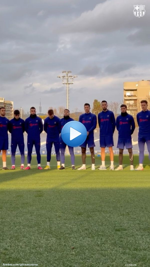 Before training, there was a minute's silence in memory of the victims of the deadly earthquake in Turkey and Syria as well as for the passing of former Bar&ccedil;a player Marcos Alonso Pe&ntilde;a. Rest in peace.