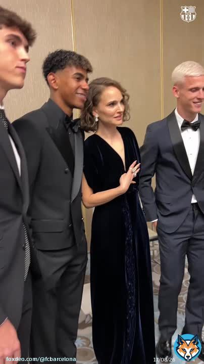 Natalie Portman & Bar&ccedil;a!  #ballondor