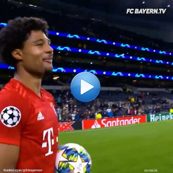 A roller coaster of emotions for @SergeGnabry and his match ball   #TOTFCB #MiaSanMia