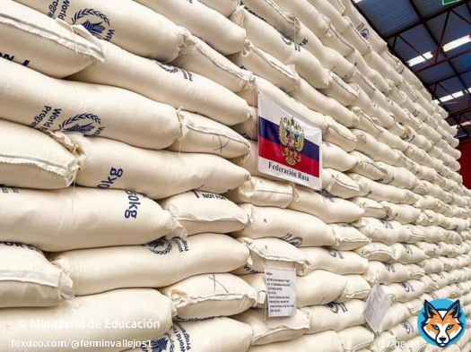 Rusia don&oacute; a Nicaragua 348 toneladas m&eacute;tricas de harina de trigo para la merienda escolar de los ni&ntilde;os y ni&ntilde;as de las escuelas p&uacute;blicas  As&iacute; es la solidaridad