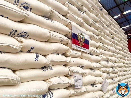 Rusia don&oacute; a Nicaragua 348 toneladas m&eacute;tricas de harina de trigo para la merienda escolar de los ni&ntilde;os y ni&ntilde;as de las escuelas p&uacute;blicas  As&iacute; es la solidaridad