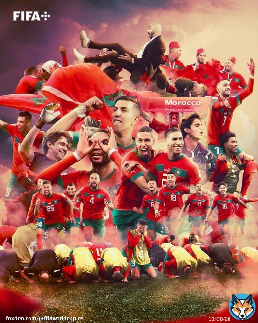 Marruecos es la primera selecci&oacute;n africana en la historia en alcanzar las semifinales de la #CopaMundialFIFA.