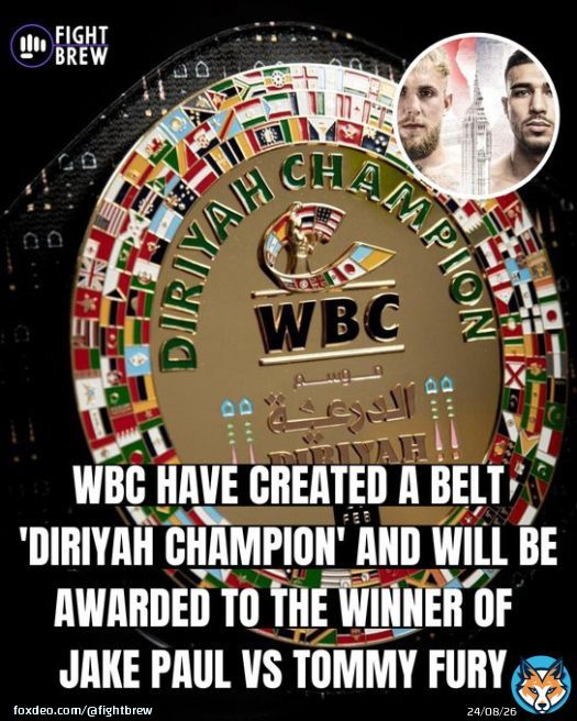 New belt on the line for Jake Paul vs Tommy Fury, who takes it? #PaulFury