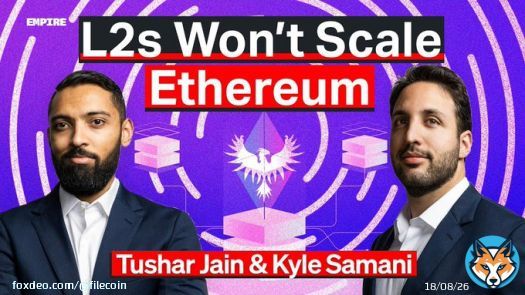 'Filecoin emerges as a meaningful ecosystem on par with Eth and Solana, in terms of legitimacy.'   Kyle Samani and Tushar Jain of Multicoin Capital join Empire to discuss the fall of FTX, Solana's crash, and the rise of Filecoin!