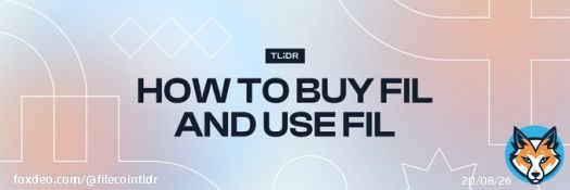 Do you know how to buy $FIL, set up wallet and transfer $FIL into your wallet?    We got you covered on 'How to buy FIL' page of the new FilecoinTLDR site.