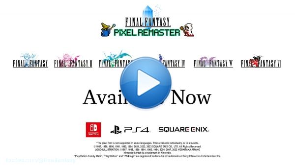 The legacy of the crystals lives on once more.  The Final Fantasy Pixel Remaster series is out now on PlayStation 4 and Nintendo Switch. Titles can be purchased individually or as a full collection:   Where will your journey begin?