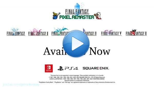 The legacy of the crystals lives on once more.  The Final Fantasy Pixel Remaster series is out now on PlayStation 4 and Nintendo Switch. Titles can be purchased individually or as a full collection:   Where will your journey begin?