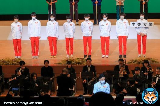 #出雲駅伝　開会式  #中央大学  監督コメント「久々に出雲路に帰ってこれ大変嬉しく感じております。経験がないので、特に戦略の立てようがないのですが、部員全員で駅伝開幕戦を全力で戦い、楽しみたいと思います！」
