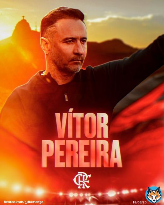 O Clube de Regatas do Flamengo informa que tem um acordo com o t&eacute;cnico V&iacute;tor Pereira para comandar o elenco profissional em 2023.  #CRF