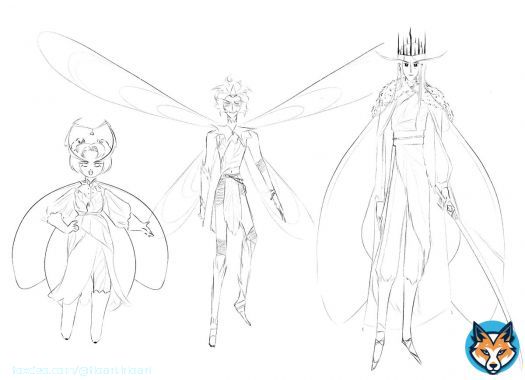 Cookie run, but make it fairy au \ud83e\udd2d   #cookierunfanart #cookierunkingdom #purevanillacookie #darkcacaocookie #hollyberrycookie