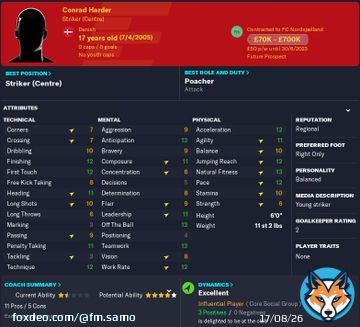 What's that? You want more screenshots of insane young FC Nordsj&aelig;lland talent from the #FM23Beta?  These lads are in the u19 squad. As if my save in Norway for FM21 didn't already convince you to head to Scandinavia for future stars...