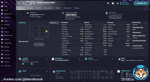 Don't tell me you already know that Roque Santa Cruz is still playing football for Libertad at the age of 41.  @RoqueSantaCruz @Libertad_Guma @FCBayern @FCBayernEN #FM #FM23 #FM2023 #FootballManager #FootballManager23 #FootballManager2023 #Paraguay ##Legend