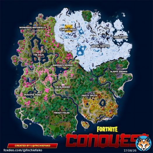 Fortnite Season 2: CONQUEST  A new Reality has been brought to the Island but they seek conquest. Train yourself at the Dojo, enjoy new weaponry and become the conqueror!   [Check Thread for everything new!] #Fortnite #FortniteSeason2