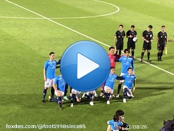 J2リーグ第40節横浜FC vs大分トリニータ 試合前、長谷川竜也と下田北斗のコイントス #横浜FC #大分トリニータ #長谷川竜也 #下田北斗