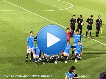J2リーグ第40節横浜FC vs大分トリニータ 試合前、長谷川竜也と下田北斗のコイントス #横浜FC #大分トリニータ #長谷川竜也 #下田北斗