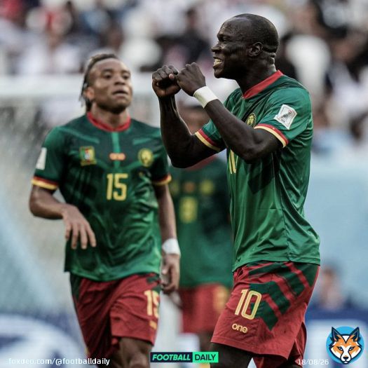 What an impact  Cameroon pull it back 3-3!   #CMRSRB #fifaworldcup
