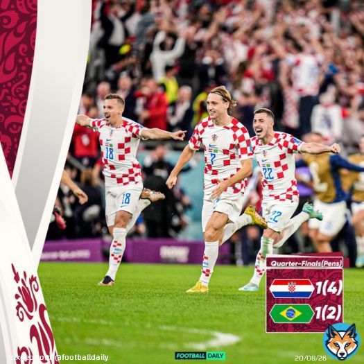 Croatia have got the job done and reach the semi-finals  Brazil are out!  #CROBRA #fifaworldcup