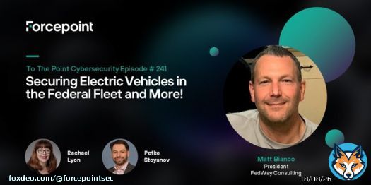 TTP Ep. 241&mdash;Today, we talk to Matt Bianco, President of FedWay Consulting about electric vehicles. More specifically, how to protect a fleet of electric vehicles at the US federal government level. Listen here:   #cybersecurity #electricvehicle