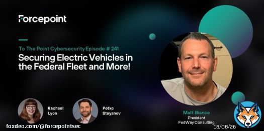 TTP Ep. 241&mdash;Today, we talk to Matt Bianco, President of FedWay Consulting about electric vehicles. More specifically, how to protect a fleet of electric vehicles at the US federal government level. Listen here:   #cybersecurity #electricvehicle