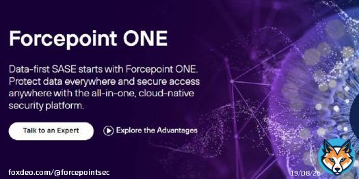 Forcepoint ONE brings data security everywhere to empower productivity anywhere. Check out the link below to learn more or to speak with an expert: