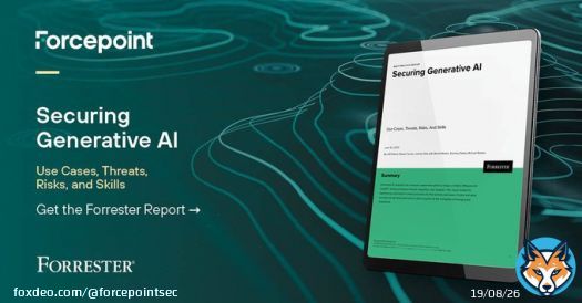 'Securing Generative AI'. Understand the key use cases, threats, risks, and skills needed to keep your organization safe and your critical data secure. Get your copy of the #Forrester Report: