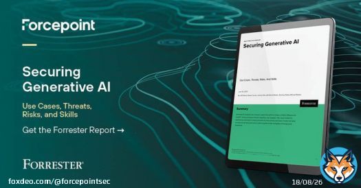 'Securing Generative AI'. Understand the key use cases, threats, risks, and skills needed to keep your organization safe and your critical data secure. Get your copy of the #Forrester Report:
