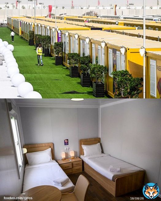 10,000 mobile homes used during the World Cup are being shipped to Turkey and Syria to house families displaced by last week's earthquake.