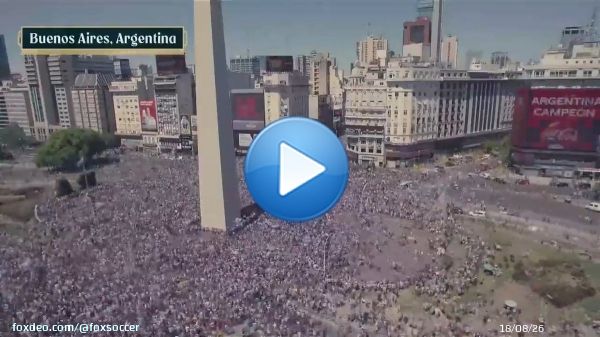 This time lapse of Buenos Aires after winning the FIFA World Cup is WILD