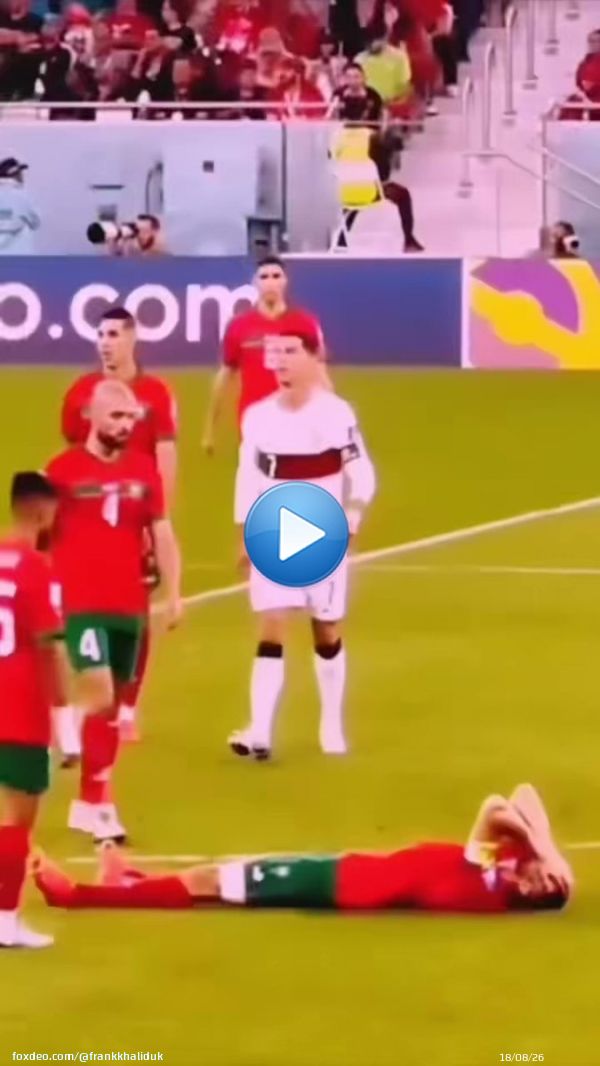 What the media don&rsquo;t show!!! Cristiano Ronaldo showing respect & helping the injured Moroccan player.