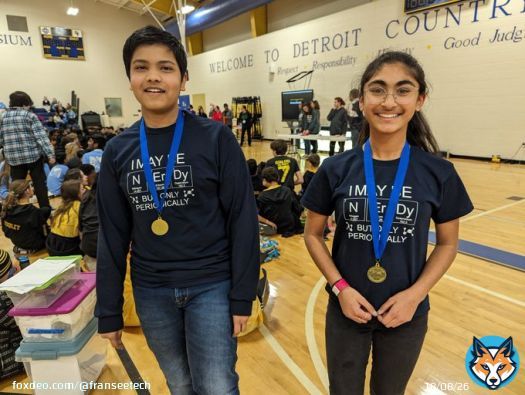 @CentennialMS 1st place in Crave the Wave with an invite to the state tournament at MSU!  Congrats Spandan & Hasi!  #CMSSciOly