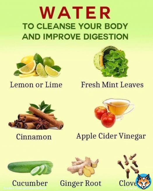 Health Tips..  WATER TO CLEANSE YOUR BODY AND IMPROVE DIGESTION.