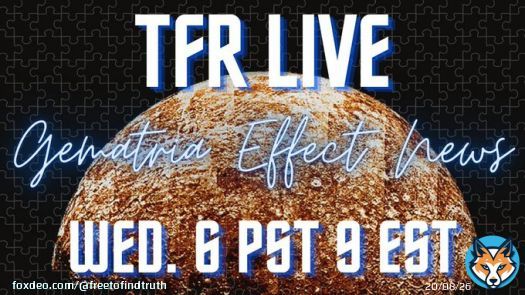 #TFR starts now. #Gematria.