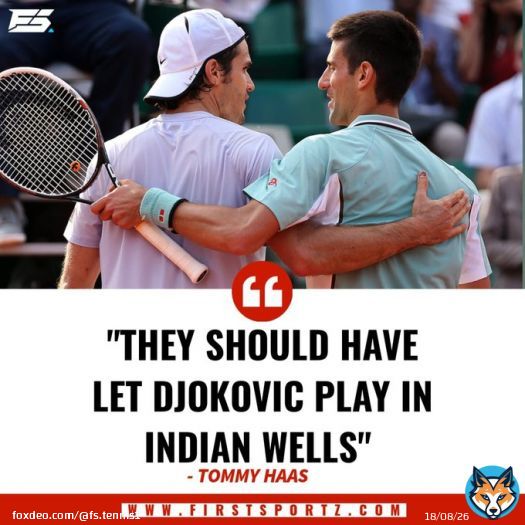 Indian Wells Tournament Director Tommy Haas sad for not seeing Djokovic in Indian Wells