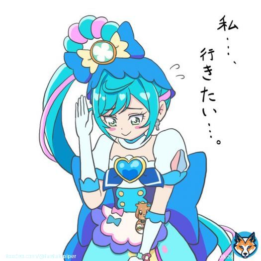 デパプリ感謝祭ファミリー公演の、おともだちDAモンのコーナーで、プレシャスが戻ってきた後、『次は誰がおともだちのところに行く?』ってなった時に恥ずかしそうに名乗り出ていたスパイシーを描きました。 #precure #デパプリ感謝祭 #キュアスパイシー