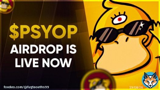 The $PSYOP airdrop is now LIVE.  A $100,000 prize pool was announced, don't miss out      $WAGMI #SquidGrow #SIMPSON TO THE MOON #100x #CryptoUpdate #MongArmy $PEPE #PSYOP #PEPEPISLOVE #PEPEARMY $TSUKA #TSUKA $TURBO $POOH #Pulsechain #Bitcoin #NFTs
