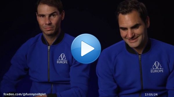 Roger Federer on Friday at Laver Cup.  It was 'what he hoped for' & emotional - he was happy.