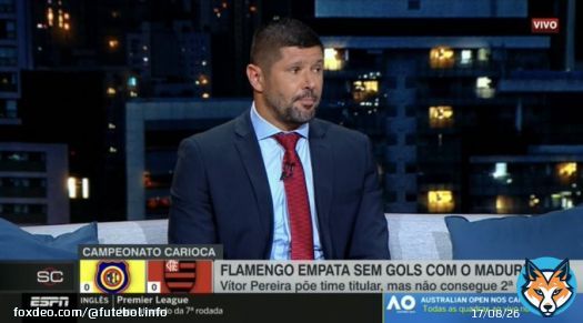 &ldquo;Quando come&ccedil;ou a mexer, V&iacute;tor Pereira encheu a &aacute;rea de atacantes, colocou o Marinho na ala, e eu tenho receio disso. Entendo que &eacute; in&iacute;cio de ano, n&atilde;o tinha lateral reserva, ele est&aacute; testando, mas me assusta pelas lembran&ccedil;as do Paulo Sousa.&rdquo;   F&aacute;bio Luciano, na ESPN.  ESPN